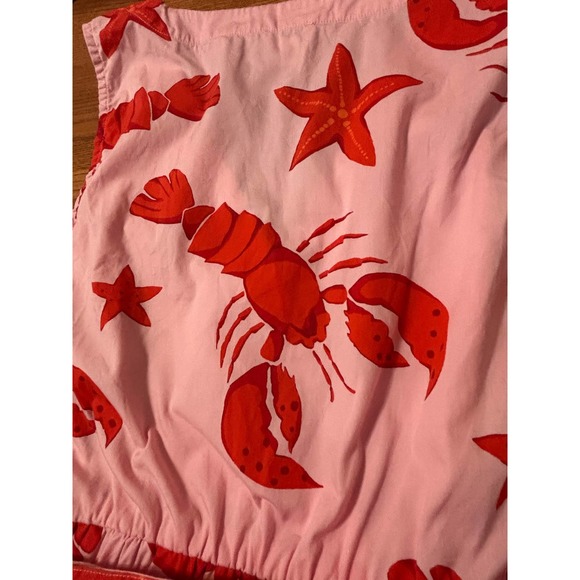 J Crew Women's Lobster Star Fish Printed Cotton Mini Dress, NWOT, Size 12 - Picture 7 of 8